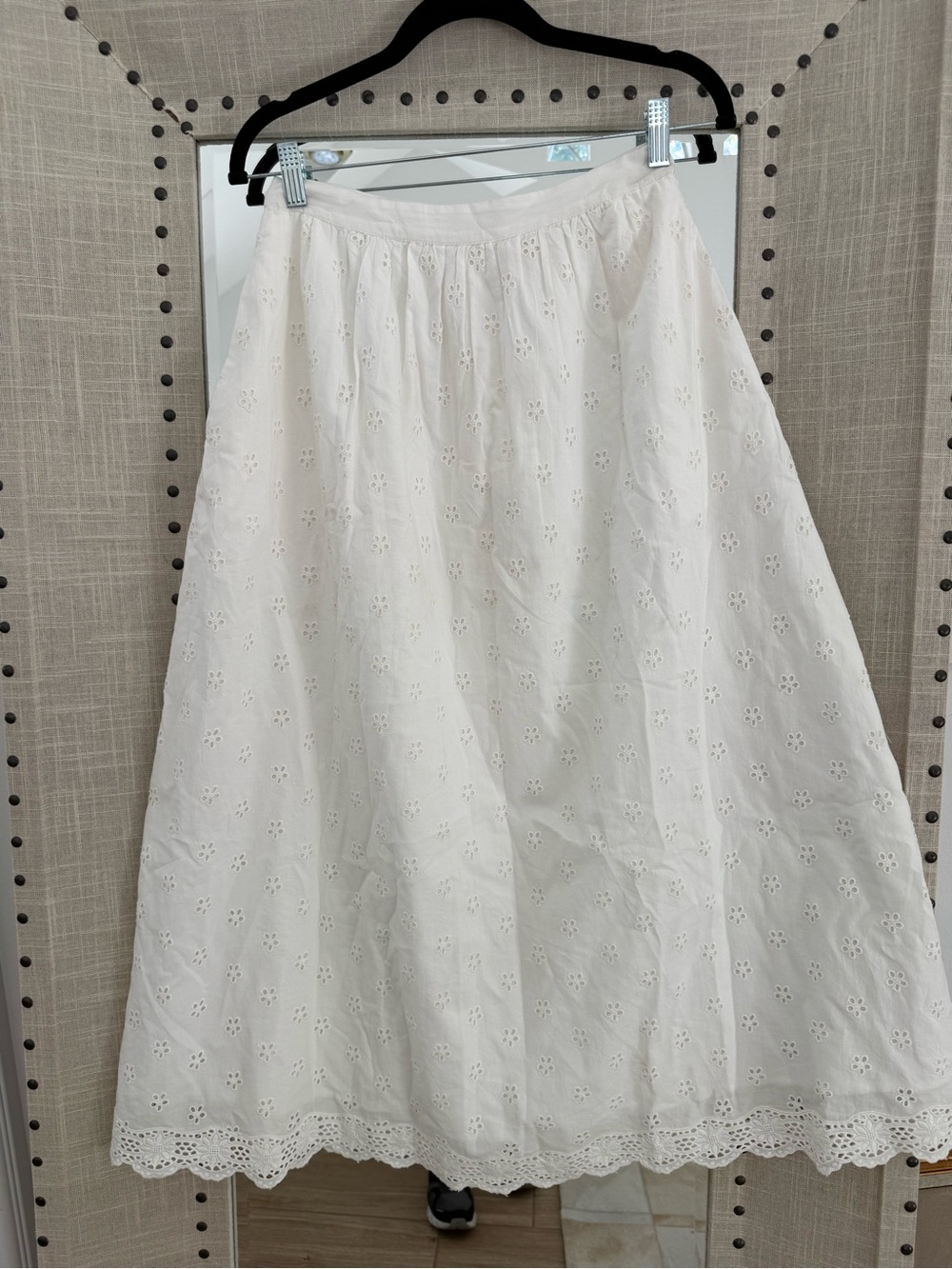 Sezane Nala Eyelet Skirt NWT size 2 - Picture 4 of 8